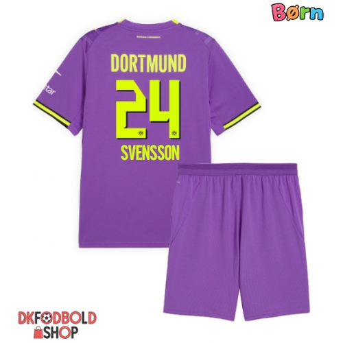 Borussia Dortmund Daniel Svensson #24 Tredje trøje Børn 2026-27 Kort ærmer (+ korte bukser)